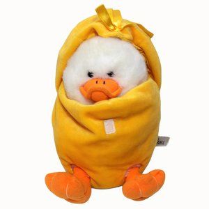 RBI Baby White Duck Plush Puppet Quack Sound 10in.